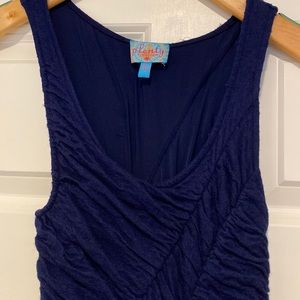 Anthropologie Plenty by Tracy Reese Navy blue maxi dress